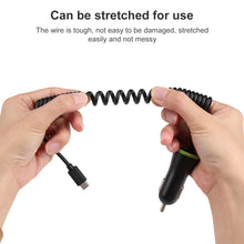 Load image into Gallery viewer, 17W 3.4A Mini USB Car Charger with USB-C / Type-C Spring Cable, USB-C / Type-C