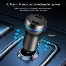 Load image into Gallery viewer, ACC-580 PD 40W Dual Type-C / USB-C Ports Fast Charging Car Charger, ACC-580