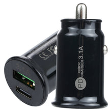 Load image into Gallery viewer, TE-339PD 3.1A PD USB-C / Type-C + USB Interface Mini Fast Charging Car Charger