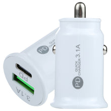 Load image into Gallery viewer, TE-339PD 3.1A PD USB-C / Type-C + USB Interface Mini Fast Charging Car Charger