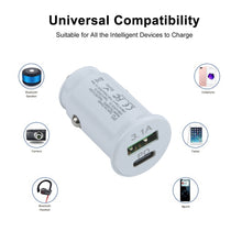 Load image into Gallery viewer, TE-339PD 3.1A PD USB-C / Type-C + USB Interface Mini Fast Charging Car Charger