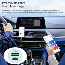 Load image into Gallery viewer, TE-339PD 3.1A PD USB-C / Type-C + USB Interface Mini Fast Charging Car Charger