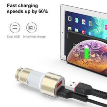 Load image into Gallery viewer, IVON CC33 36W 6A Dual QC 3.0 USB Full Metal Car Charger, CC33