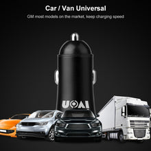 Load image into Gallery viewer, IVON CC26 5V 2.1A Dual USB Port Mini Car Charger, CC26 Black, CC26 Grey