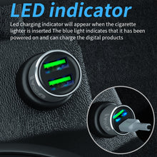 Load image into Gallery viewer, IVON CC38 2.4A Dual USB Car Charger + 1m USB to 8 Pin Fast Charge Data Cable Set, 8 Pin