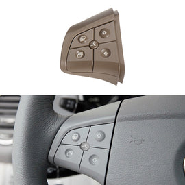 Car Left Side 5-button Steering Wheel Switch Buttons Panel 1648200010 for Mercedes-Benz W164, Left Driving, Left Side 5-button (Black), Left Side 5-button (Coffee), Left Side 5-button (Grey)