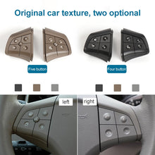 Load image into Gallery viewer, Car Left Side 5-button Steering Wheel Switch Buttons Panel 1648200010 for Mercedes-Benz W164, Left Driving, Left Side 5-button (Black), Left Side 5-button (Coffee), Left Side 5-button (Grey)