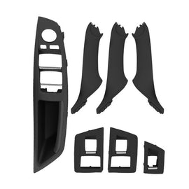 Car High Configuration Version Inside Doors Handle Pull Trim Cover 5141 7225 873 for BMW F10 F18, Left Driving, High Configuration Version (Black), High Configuration Version (Beige White), High Configuration Version (Grey)                             ...