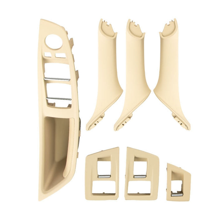 Car High Configuration Version Inside Doors Handle Pull Trim Cover 5141 7225 873 for BMW F10 F18, Left Driving, High Configuration Version (Black), High Configuration Version (Beige White), High Configuration Version (Grey)                             ...