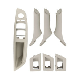 Car Imported Version Inside Doors Handle Pull Trim Cover 5141 7225 873 for BMW F10 F18, Left Driving, Imported Version (Dark Coffee), Imported Version (Beige White), Imported Version (Grey), Imported Version (Beige), Imported Version (Wine Red)