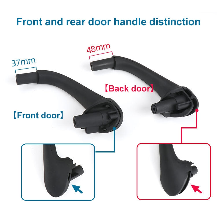 Car Front Left Inside Doors Handle Pull Trim Cover for Mercedes-Benz C-class W203 -2007, Left and Right Driving, Front Left (Black), Front Left (Grey), Front Left (Beige)