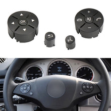Load image into Gallery viewer, 1 Pair Car Steering Wheel Switch Buttons Panel for Mercedes-Benz W204 2007-2014, Left Driving, 1 Pair (Black), 1 Pair (Grey), 1 Pair (Beige), 1 Pair (Brown)