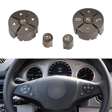 Load image into Gallery viewer, 1 Pair Car Steering Wheel Switch Buttons Panel for Mercedes-Benz W204 2007-2014, Left Driving, 1 Pair (Black), 1 Pair (Grey), 1 Pair (Beige), 1 Pair (Brown)