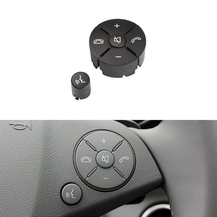 Car Right Side Steering Wheel Switch Buttons Panel for Mercedes-Benz W204 2007-2014, Left Driving, Right Side (Grey), Right Side (Beige), Right Side (Brown), Right Side (Black)