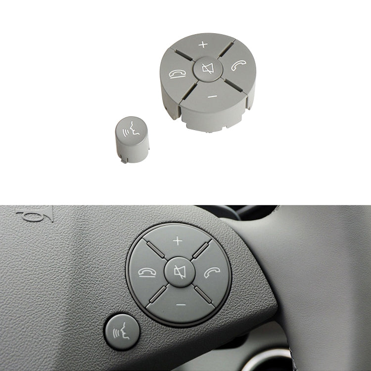 Car Right Side Steering Wheel Switch Buttons Panel for Mercedes-Benz W204 2007-2014, Left Driving, Right Side (Grey), Right Side (Beige), Right Side (Brown), Right Side (Black)