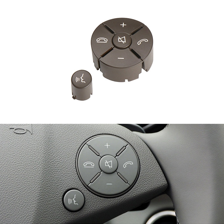 Car Right Side Steering Wheel Switch Buttons Panel for Mercedes-Benz W204 2007-2014, Left Driving, Right Side (Grey), Right Side (Beige), Right Side (Brown), Right Side (Black)
