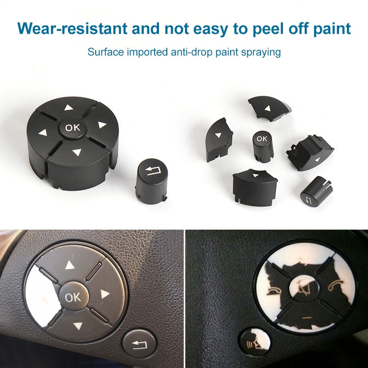 Car Right Side Steering Wheel Switch Buttons Panel for Mercedes-Benz W204 2007-2014, Left Driving, Right Side (Grey), Right Side (Beige), Right Side (Brown), Right Side (Black)