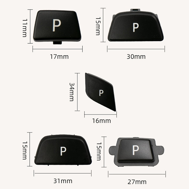 Car Gear Lever Auto Parking Button Letter P Cap for BMW G Chassis Series, Left Driving, For BMW G Chassis Series (Red), For BMW G Chassis Series (Black), For BMW G Chassis Series (Blue)