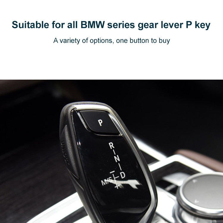 Car Gear Lever Auto Parking Button Letter P Cap for BMW G Chassis Series, Left Driving, For BMW G Chassis Series (Red), For BMW G Chassis Series (Black), For BMW G Chassis Series (Blue)