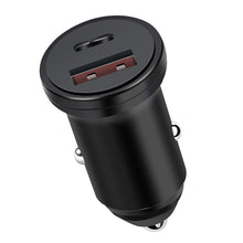 Load image into Gallery viewer, PD 20W USB-C / Type-C + QC 3.0 USB Interface Fast Charging Car Charger