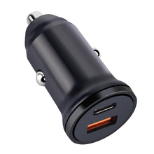 Load image into Gallery viewer, PD 20W USB-C / Type-C + QC 3.0 USB Interface Fast Charging Car Charger