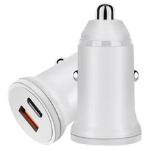 Load image into Gallery viewer, PD 20W USB-C / Type-C + QC 3.0 USB Interface Fast Charging Car Charger