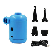Load image into Gallery viewer, HT-426 USB Electric Air Pump for Rubber Boat Inflatable Bed, HT-426 (Blue), HT-426 (White)