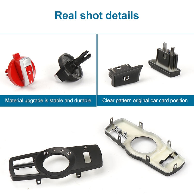 Car Headlight Switch Panel for BMW 5 Series 2010-2017, Left Driving Medium Configuration Version, Headlight Switch Panel Medium Configuration Version