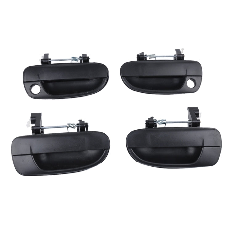 4 PCS Car Front Rear Left Right Outside Door Handles 82660-25000FR / 82650-25000FL / 83660-25000RR / 83650-25000RL for Hyundai Accent , A1797