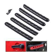 Load image into Gallery viewer, 5 PCS Auto Handle Cover Door Aluminum Grab Handle Cover for Jeep Wrangler JK 4-Door 2007 -2017, 5 PCS(Black), 5 PCS(Red), 5 PCS(Silver)