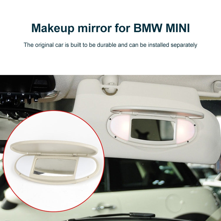 Car Sunshade Makeup Mirror Sun Visor for BMW mini R50R56, Left Driving