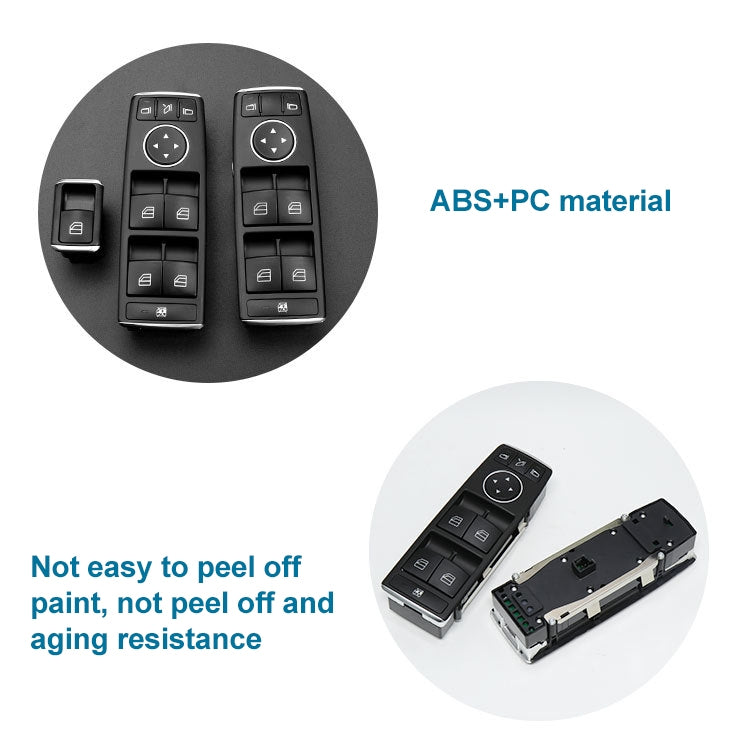 Car Window Glass Lift Switch for Mercedes-Benz W166, Left Driving High Configuration Version, High Configuration