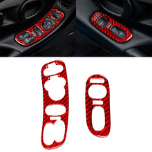 Load image into Gallery viewer, 2 in 1 Car Carbon Fiber Door Control Panel Memory Seat Sticker Set for Chevrolet Corvette C5 1998-2004, Left Drive, Door Control Panel Sticker A