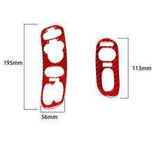 Load image into Gallery viewer, 2 in 1 Car Carbon Fiber Door Control Panel Memory Seat Sticker Set for Chevrolet Corvette C5 1998-2004, Left Drive, Door Control Panel Sticker A