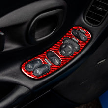 Load image into Gallery viewer, 2 in 1 Car Carbon Fiber Door Control Panel Memory Seat Sticker Set for Chevrolet Corvette C5 1998-2004, Left Drive, Door Control Panel Sticker A