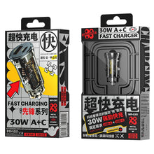 Load image into Gallery viewer, WK WP-C41 Vanguard Series 30W USB + Type-C Car Charger, WP-C41