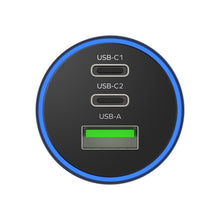 Load image into Gallery viewer, MOMAX UC17E 100W USB-C / Type-C x 2 + USB Three Ports Car Charger, 100W