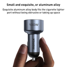 Load image into Gallery viewer, MOMAX UC17E 100W USB-C / Type-C x 2 + USB Three Ports Car Charger, 100W