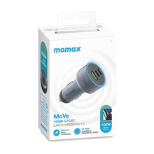 Load image into Gallery viewer, MOMAX UC17E 100W USB-C / Type-C x 2 + USB Three Ports Car Charger, 100W