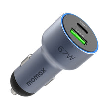 Load image into Gallery viewer, MOMAX UC16E 67W USB-C / Type-C + USB Dual Ports Car Charger, 67W