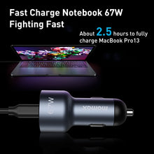 Load image into Gallery viewer, MOMAX UC16E 67W USB-C / Type-C + USB Dual Ports Car Charger, 67W