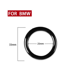 For BMW 3 Series E90/E92/E93 2009-2012 Car One-button Start Carbon Fiber Trim Ring, Left and Right Drive Universal, Car One-button Start
