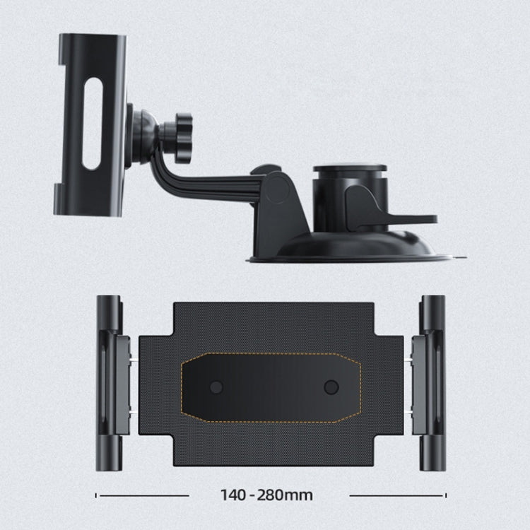 Car Dashboard Tablet Holder PU Suction Cup Windshield Bracket, PU Suction Cup