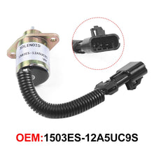 Load image into Gallery viewer, Excavator Fuel Shutdown Shut Off Solenoid Valve for Kubota V1505 R90 1503ES-12A5UC9S, For Kubota V1505