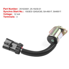 Load image into Gallery viewer, Excavator Fuel Shutdown Shut Off Solenoid Valve for Kubota V1505 R90 1503ES-12A5UC9S, For Kubota V1505