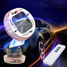 Load image into Gallery viewer, 4 PCS Solar LED Car Tire Decoration Flashing Lights Colorful Wheels Hub Atmosphere Lights Infrared Remote Control, Infrared Remote Control