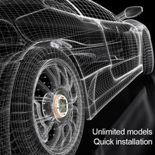 Load image into Gallery viewer, 4 PCS Solar LED Car Tire Decoration Flashing Lights Colorful Wheels Hub Atmosphere Lights Infrared Remote Control, Infrared Remote Control