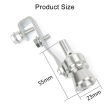 Load image into Gallery viewer, Universal Aluminum Turbo Sound Exhaust Muffler Pipe Whistle Car / Motorcycle Simulator Whistler, Size: M, Outside Diameter: 23mm, Size: M (Black), Size: M (Gold), Size: M (Blue), Size: M (Red), Size: M (Silver)