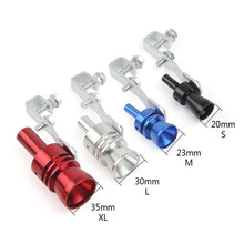 Load image into Gallery viewer, Universal Aluminum Turbo Sound Exhaust Muffler Pipe Whistle Car / Motorcycle Simulator Whistler, Size: M, Outside Diameter: 23mm, Size: M (Black), Size: M (Gold), Size: M (Blue), Size: M (Red), Size: M (Silver)