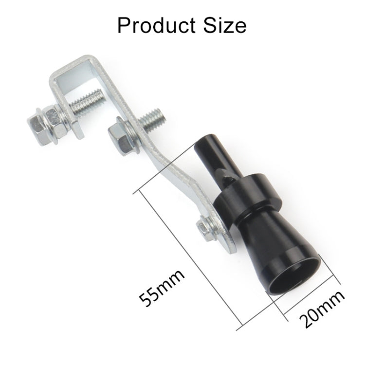 Universal Aluminum Turbo Sound Exhaust Muffler Pipe Whistle Car / Motorcycle Simulator Whistler, Size: S, Outside Diameter: 20mm, Size: S (Silver), Size: S (Black), Size: S (Gold), Size: S (Blue), Size: S (Red)